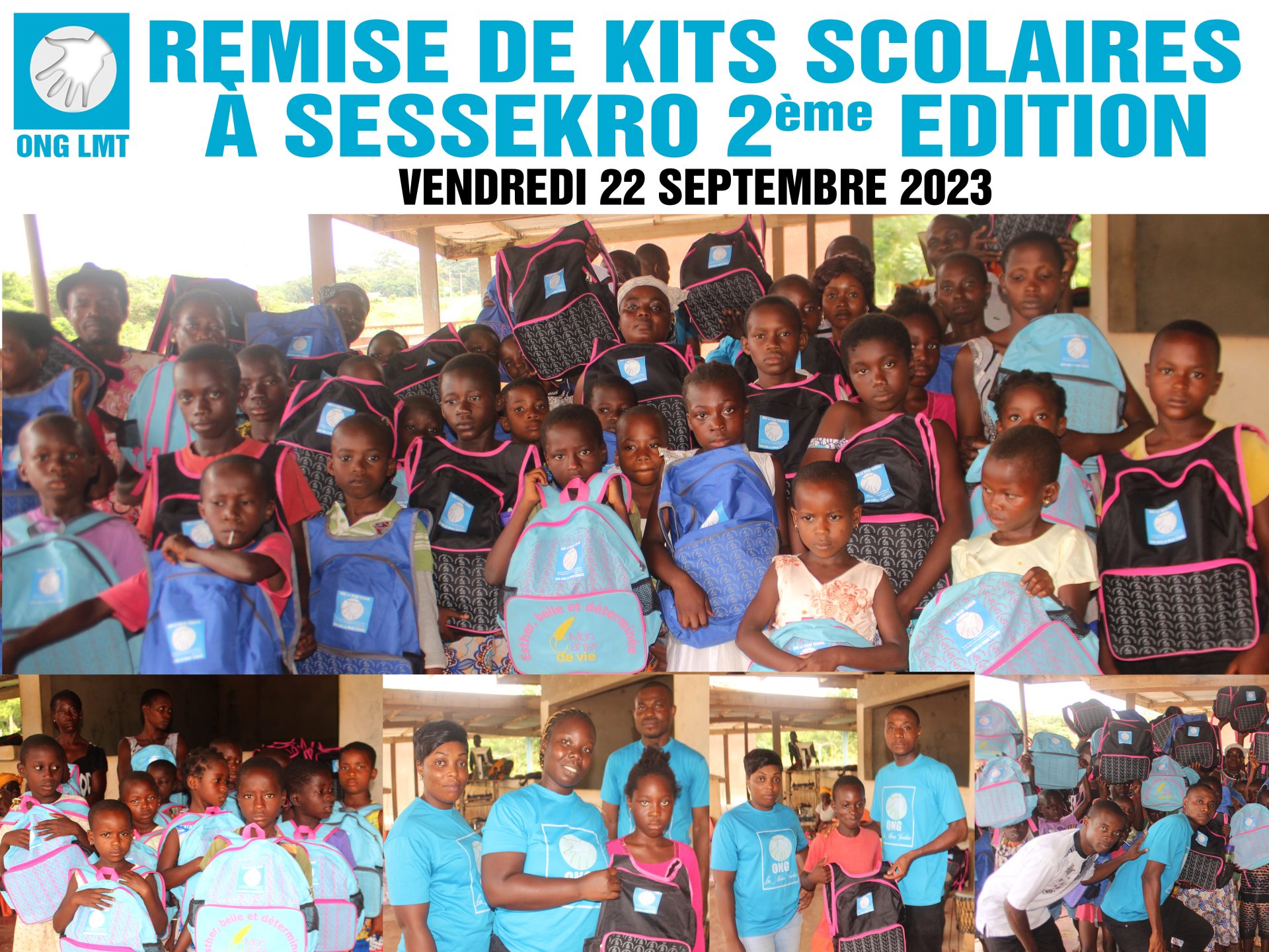 Remise de kits scolaire à Sessekro